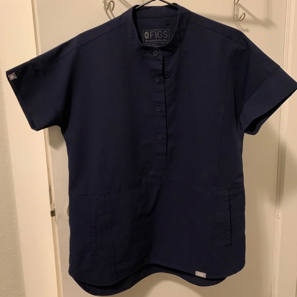 Figs Tops Figs Manila Navy Scrub Top Poshmark